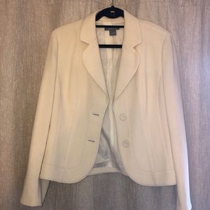 ANN TAYLOR CREAM BLAZER